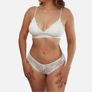 Conjunto-Romantico-blanco-1fg Ropa Interior Mujer Lencería Femenina Conjunto Romantico Blanco